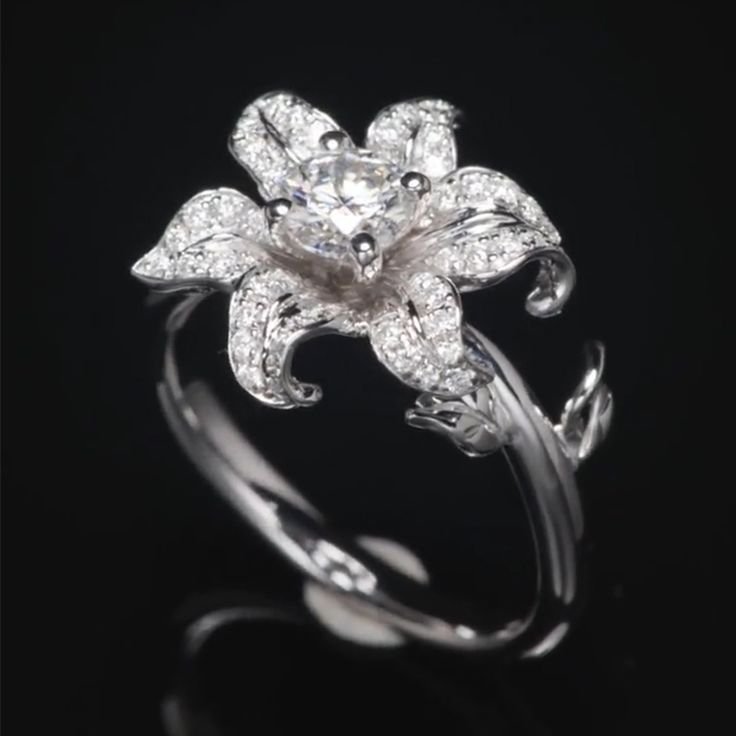 White Flower Ring